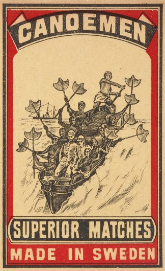 Canoemen [Surfing] MATCHBOX LABELS
