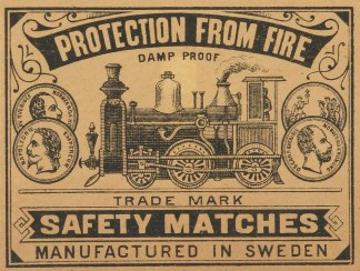 Protection from Fire [Train] MATCHBOX LABELS
