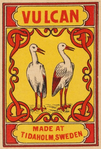 Vulcan [Heron] MATCHBOX LABELS