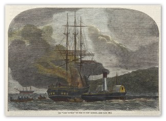 The “John Duthie” on fire in… SHIPS & YACHTS