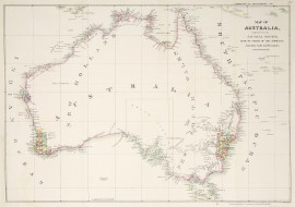 Map of Australia, Compiled from the Nautical Surveys, Made by Order of the Admiralty, And Other Authentic Documents.