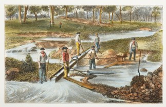 Sluicing for Tin-ore, Britannia Tin Mine… Australiana (General)