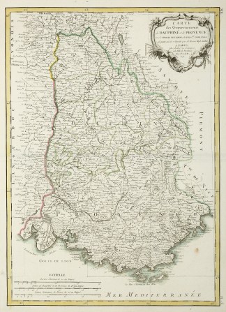 Carte des Gouvernements de Dauphine et d… France