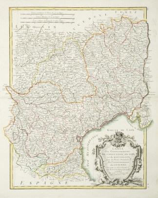 Carte des Gouvernements de Languedoc, de… France