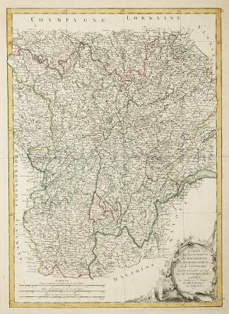 Carte des Gouvernements de Bourgogne, de… France
