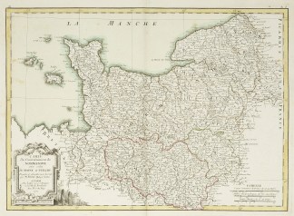 Carte du Gouvernement Normandie avec cel… France