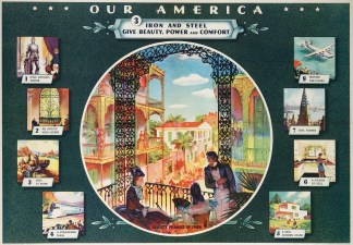Our America. Iron & Steel Give Beau… Advertising