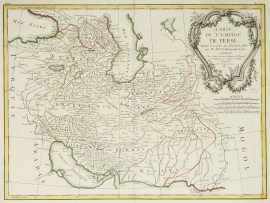 Carte de L'Empire de Perse. Projettee et assujiettie dux observations Astronomiques par M.Bonne...1787
