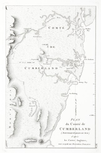 Plan du comte de Cumberland (Nouvelle-Ga… Baudin & Freycinet