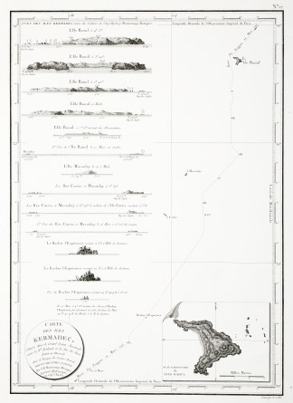 Carte des Iles Kermadec, Situees dans le… Pacific (General)
