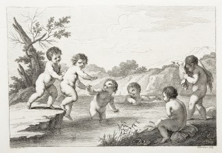 [Six Putti bathing in a River] Romanticism