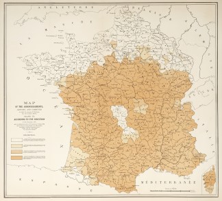 Map of the Arrondissements, Cantons, and… France