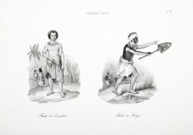 Tracht der Einwohner. Tracht der Krieger.