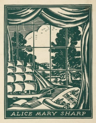 Bookplate: Alice Mary Sharp BOOK PLATES