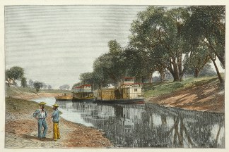 The Darling in Drought Near Bourke. Australiana (General)