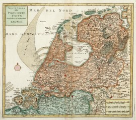 Nuova Carta delle Provincie Unite data in luce in Amsterdam da Isac Tirion