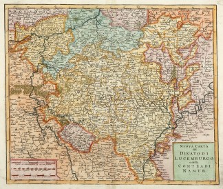 Nuova Carta del Ducatodi Lucemburgo e de… Low Countries