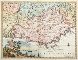 Carta Geografica del Governo Della Provenza