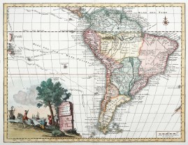Carta Geografica Della America Meridionale