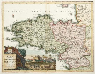 Carta Geografica del Governo della Breta… France