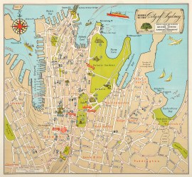 Guide to the City of Sydney. Issued under the auspices of the British Centre with Anthony Horderns’ Compliments TOWN PLANS