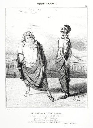 UNE RENCONTRE DE JOYEUX AUGURES.  Les Au… SATIRICAL & COMICAL