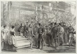 The Sha in the Weaving-Room at Haworth's Mills, Manchester.