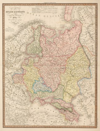 Carte Generale de la Russie d’Euro… Central Europe