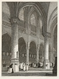 Interior of a Cathedral at Antwerp Belgium & Holland Interior of a Cathedral at Antwerp