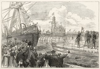 The King of Holland declaring the docks … Belgium, Luxembourg, Netherlands