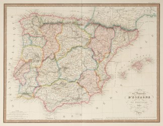 Carte des Royaumes D’Espagne et de… Spain & Portugal