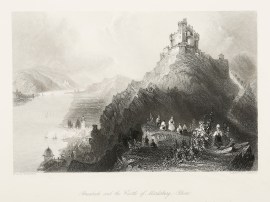 Braubach and the Castle of Marksburg,- Rhine. Germany Braubach and the Castle of Marksburg,- Rhine.