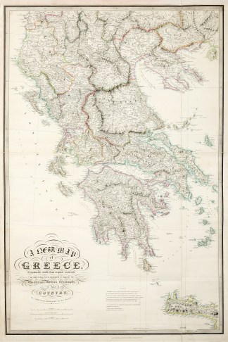 A New Map of Greece, Constructed chiefly… Balkans & Greece