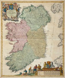 Hiberniae Regnum tam in Praecipuas Ultoniae, Connaciae, Laceniae et Momoniae.