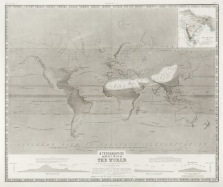 Hyetographic or rain map of the World, w… WORLD