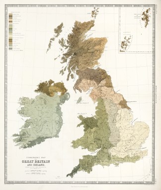 Ethnographic Map of Great Britain and Ir… BRITISH ISLES