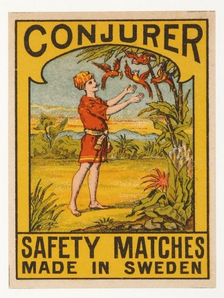 Conjurer [Magician] MATCHBOX LABELS
