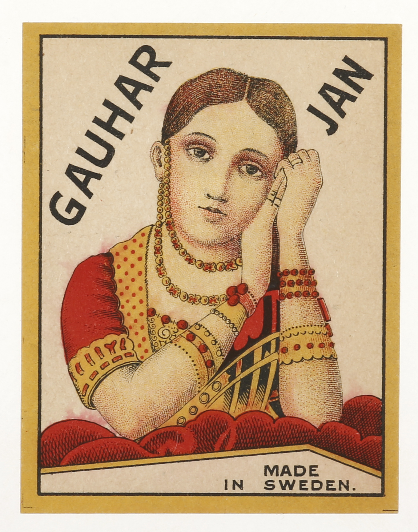 Gauhar Jan - Antique Print from 1920