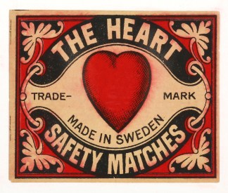 The Heart. MATCHBOX LABELS