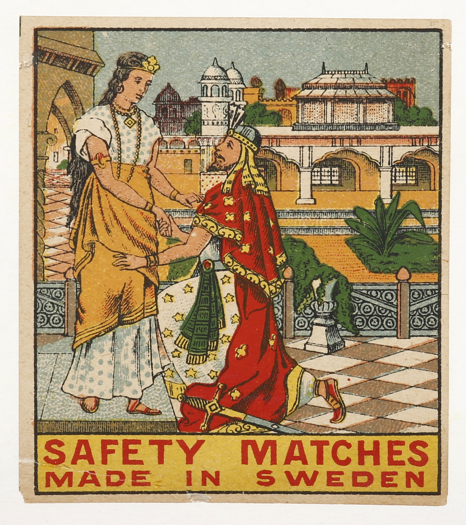 Royal Matches - Antique Print from 1920