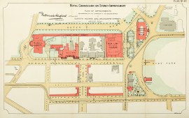 Royal Commission on Sydney Improvement. Plan of Improvements recommended by the Commission in the neighbourhood of Queen's Square and Macquarie-Street.