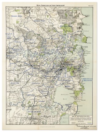 Map of Metropolitan Area. Showing the un… Town Plans