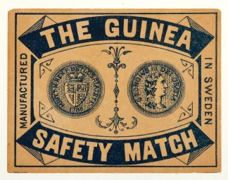 The Guinea. [Blue] MATCHBOX LABELS
