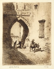 The Moor’s Gate, Granada. Australian Printmakers The Moor's Gate, Granada.