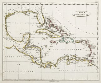 Indes Occientales. Caribbean & Central America