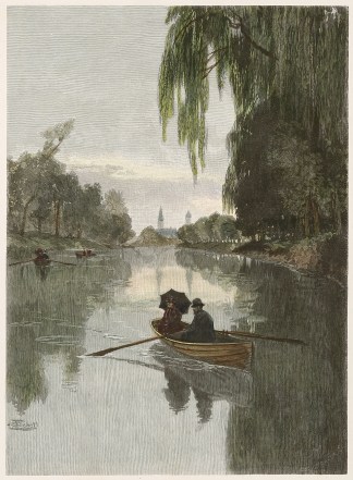 The Yarra Above the Botanical Gardens. Melbourne