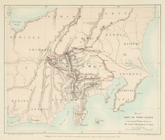 Map of Part of Nipon Island to accompany… Japan