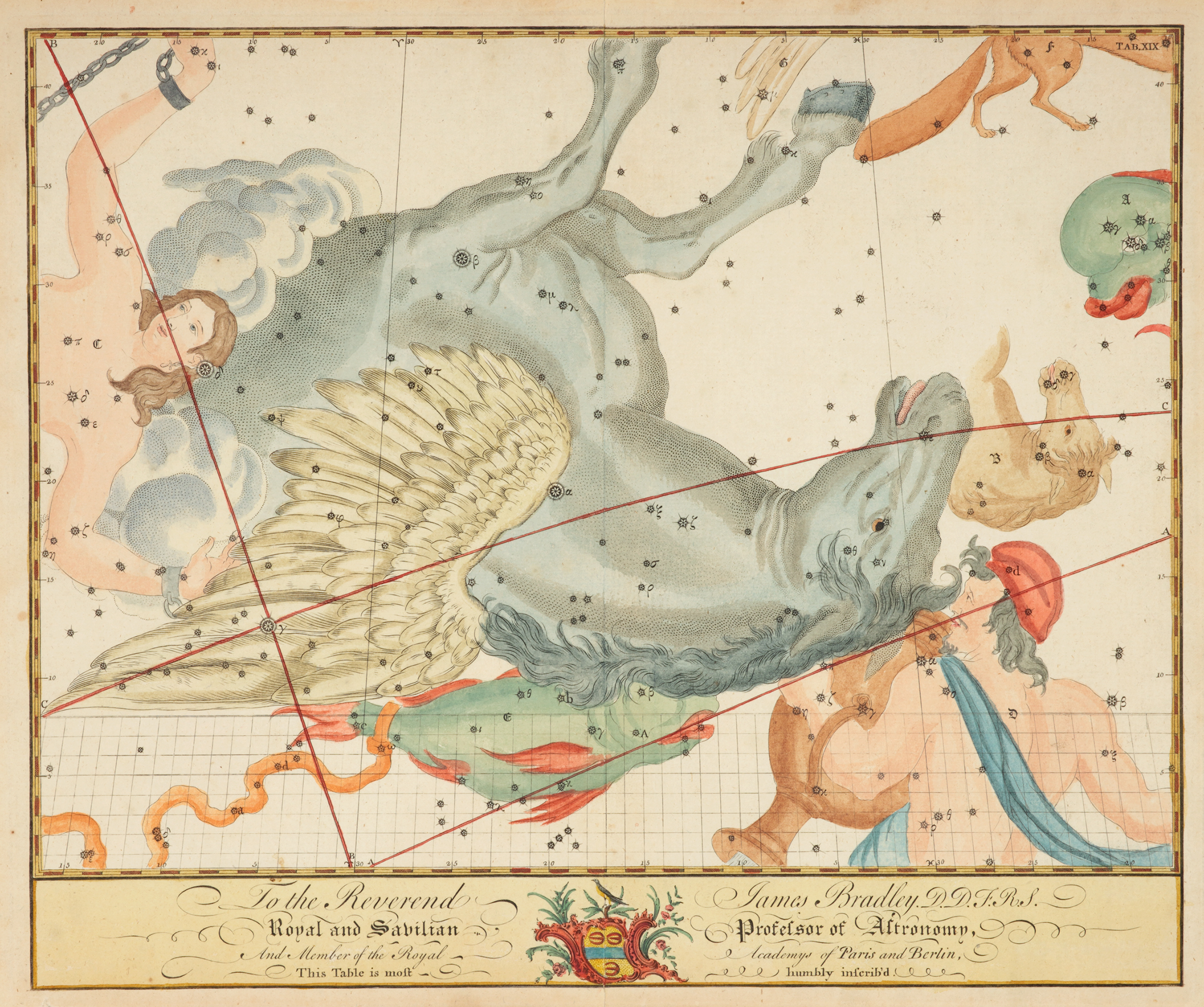 Tab. XIX - Antique Map from 1750