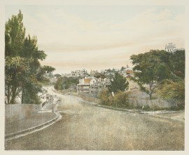 Elizabeth Bay (looking South) Sydney. - Antique Print from 1890