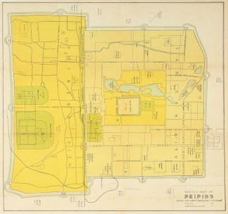 Sketch map of Peiping (Beijing) China